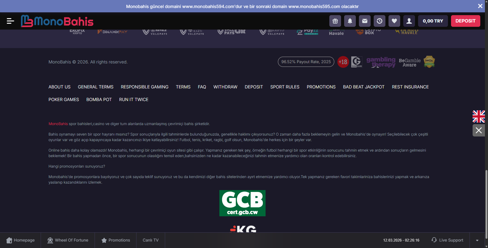 Monobahis Canlı Casino Baccarat Oyna
