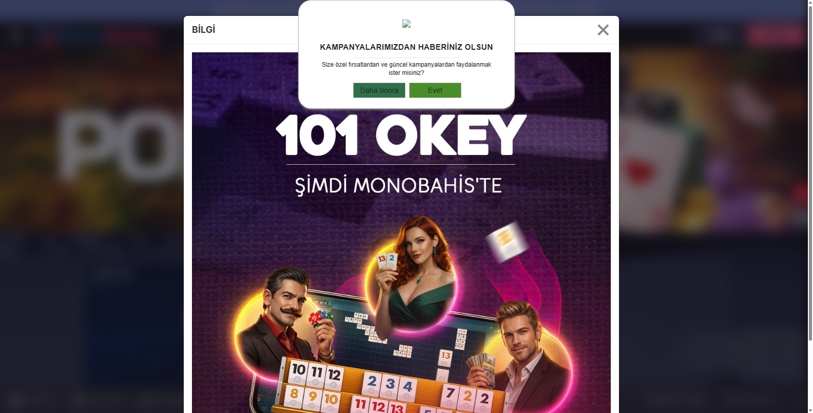 Monobahis Casino İlk Üyelik Bonusu